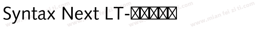 Syntax Next LT字体转换